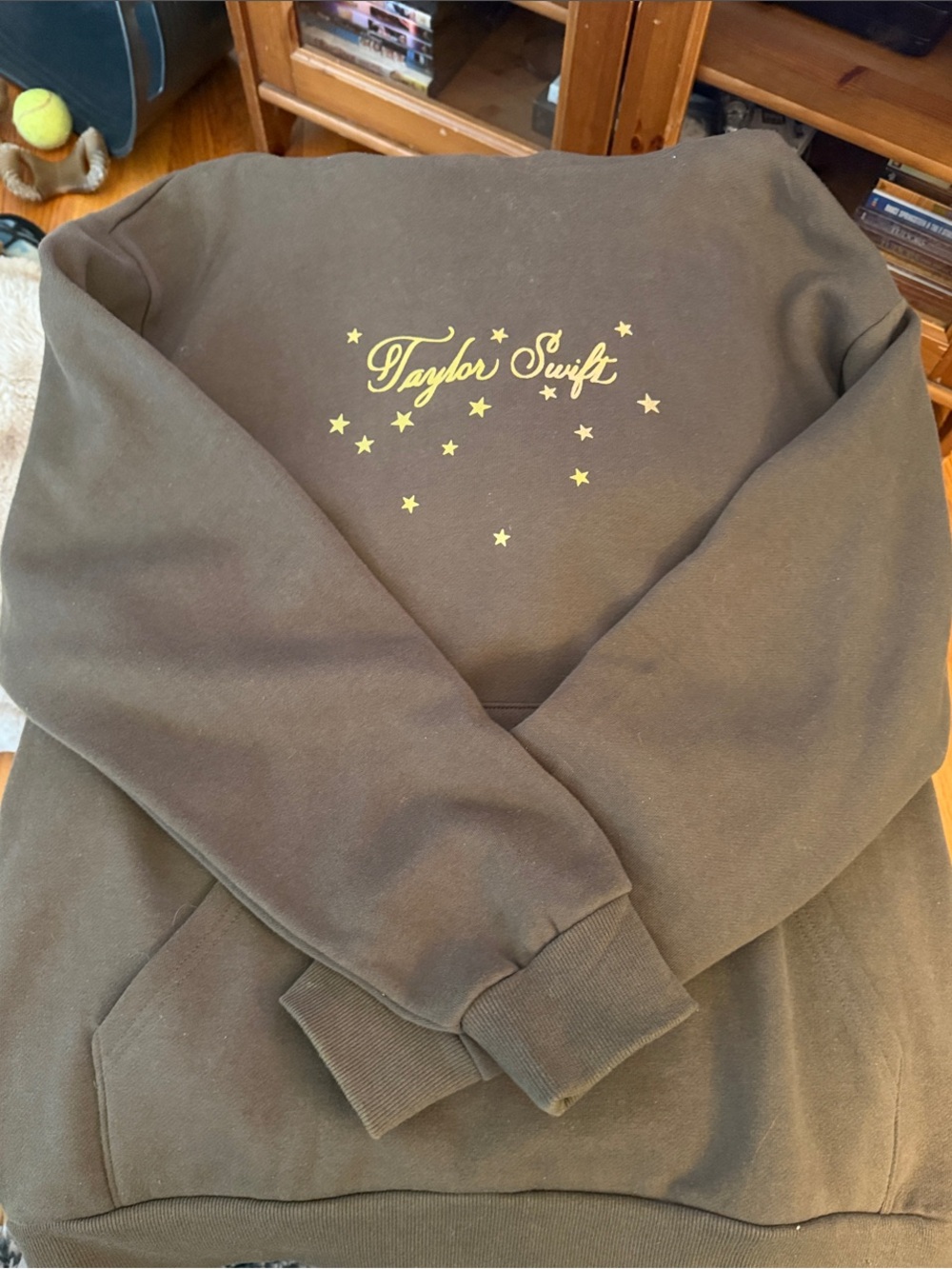 Taylor Swift Hooded Fearless Sweatshirt with Yellow Star Logo